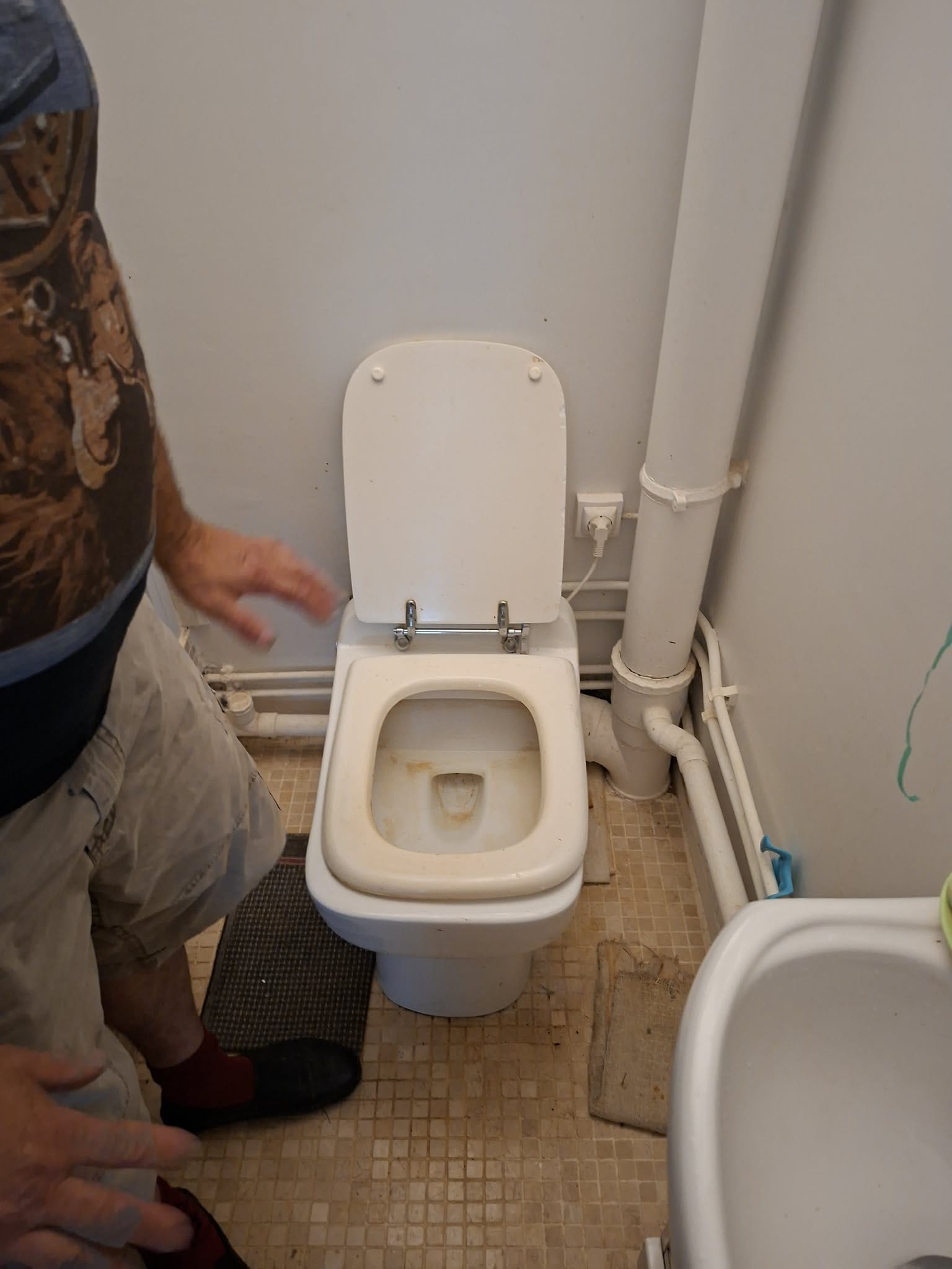 Diagnostic du WC broyeur en panne avant remplacement dans la journée à Bois-Guillaume
